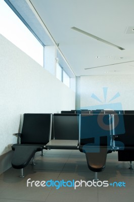 Airport Seats Stock Photo
