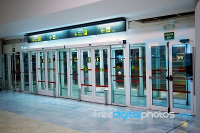 Airport Terminal Gate Stock Photo
