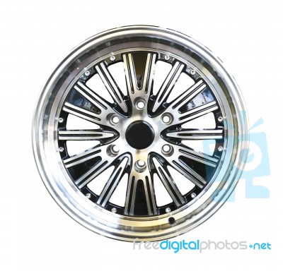 Alloy Wheel With Clipping Path Stock Image