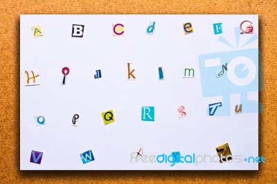 Alphabet Stock Photo