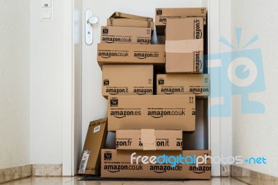 Amazon.com Delivery Stock Photo