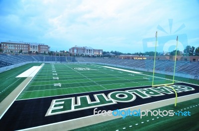 American Football Stadium Stock Photo