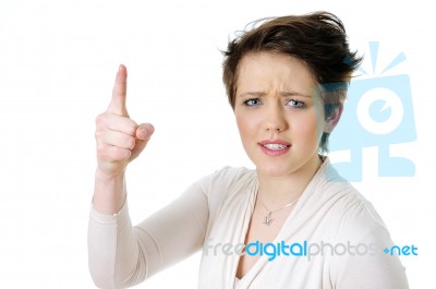 Angry Woman Stock Photo