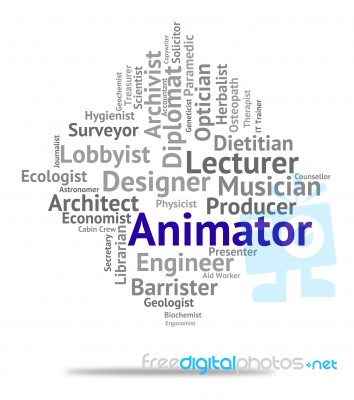 animator job indicates animators career and employment stock image animator job description