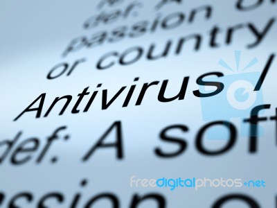 Antivirus Word Stock Photo