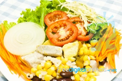 Appetizing Salad Stock Photo