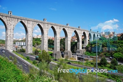 Aqueduct Of The Free Waters Stock Photo