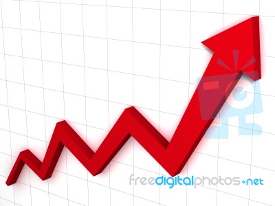 Arrow Graph Stock Image