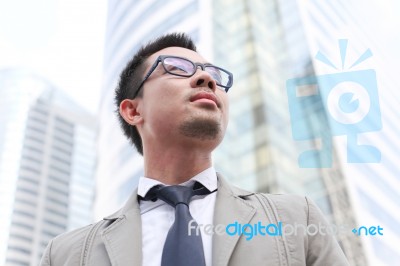 Asia Business Man Stock Photo