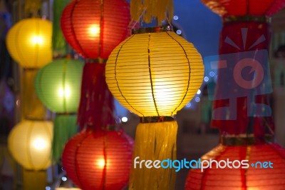 Asian Lanterns Stock Photo