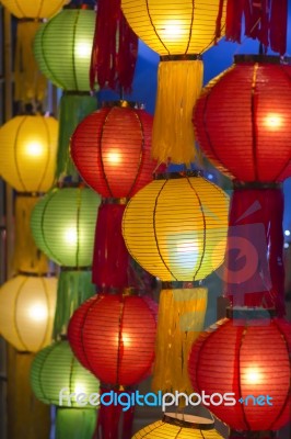 Asian Lanterns Stock Photo