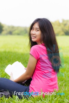 Asian Schoolgirl Stock Photo