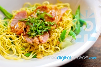 Asian Style Noodle Stock Photo