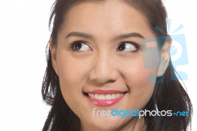 Asian Teen Girl Stock Photo