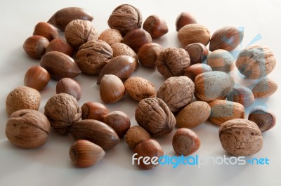 Assortment Of Nuts Stock Photo