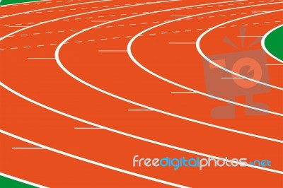 Athletics Track Stock Image