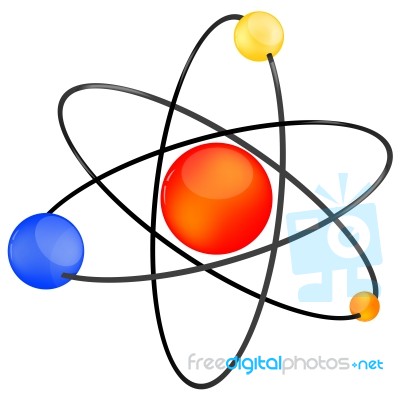 Atom Icon Stock Image