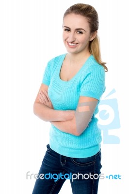 Attractive Young Female Model Stock Photo