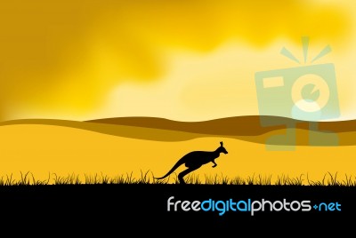 Australian Sunset Stock Image