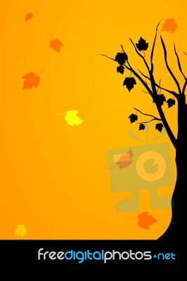 Autumn Card Stock Image