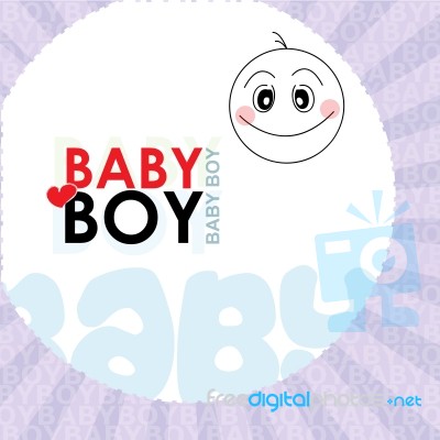 Baby Boy Illustration Stock Image