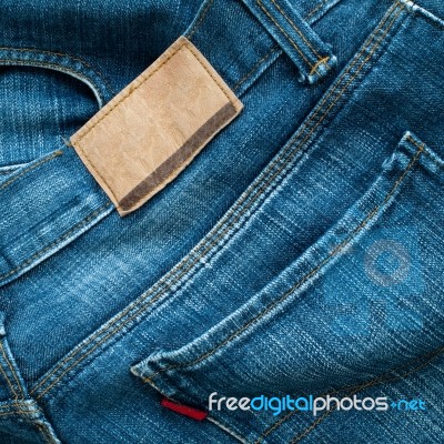 Back Of Blue Jeans Stock Photo