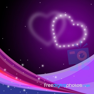 Background Heart Represents Valentines Day And Affection Stock Image