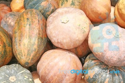 Background Of Pumpkins Stock Photo
