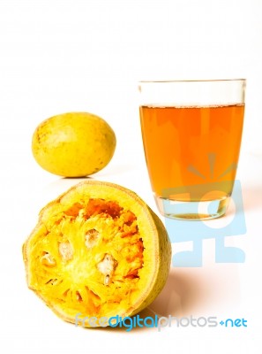 Bael Fruit Drink Stock Photo