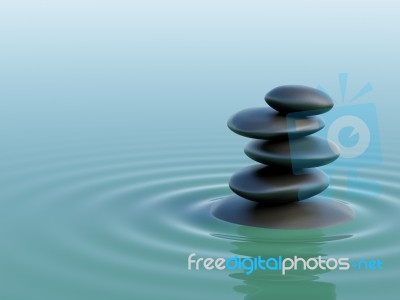 Balancing Zen Stones Stock Image