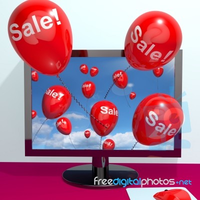 Balloons with sale word Stock Image
