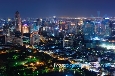 Bangkok At Night Stock Photo