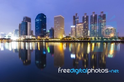 Bangkok At Night Stock Photo