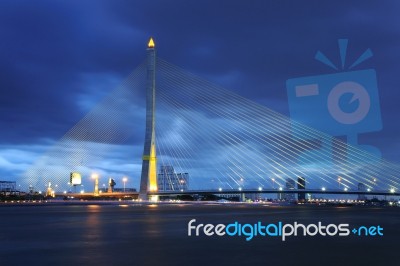 Bangkok Rama VIII Bridge Stock Photo