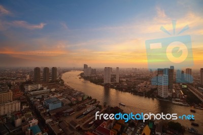 Bangkok Skyline Stock Photo