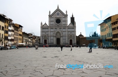 Basilica Of Santa Croce Stock Photo