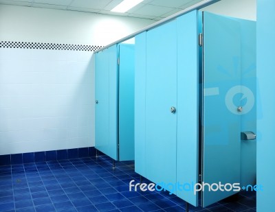 Bathroom In The Office Stock Photo