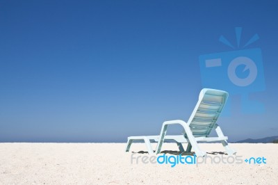 Beach Chair Stock Photo