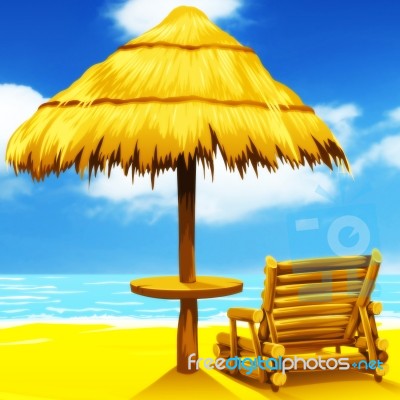 Beach Summer Stock Image