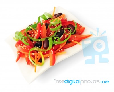 Bean Salad Stock Photo