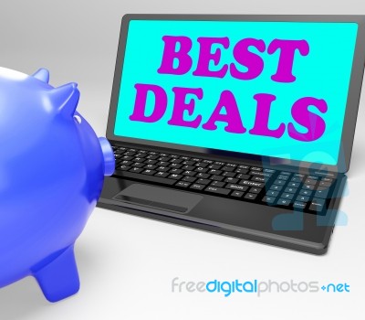 Best Deals Laptop Shows Online Bargains And Savings Stock Image