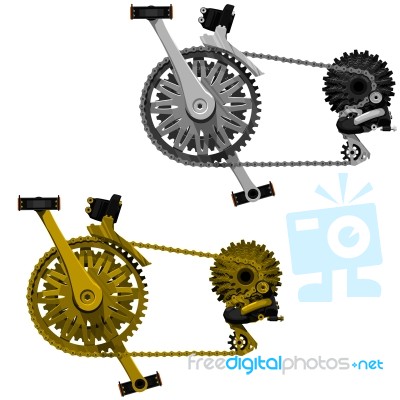 Bicycle Transmission Set Stock Image