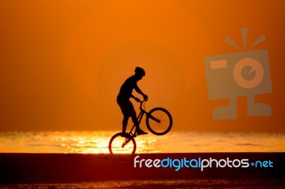 Biker Stock Photo