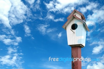 Bird House Stock Photo