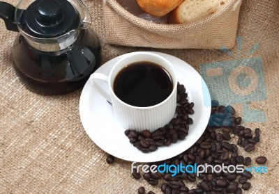 Black Coffee Stock Photo