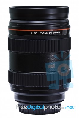 Black Lens Made In Japan  Stock Photo