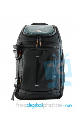 Black Travel Bag Stock Photo