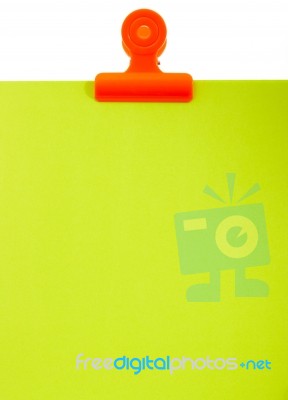 Blank Clipboard For Message Stock Photo