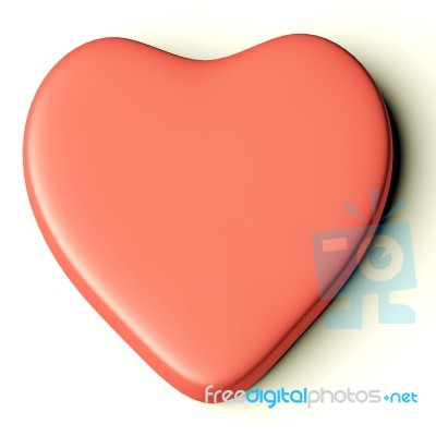 Blank Pink Heart Stock Image