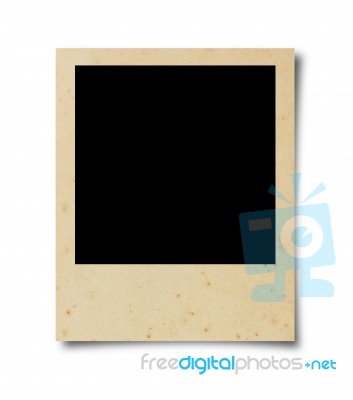 Blank Polaroid Photo Stock Photo